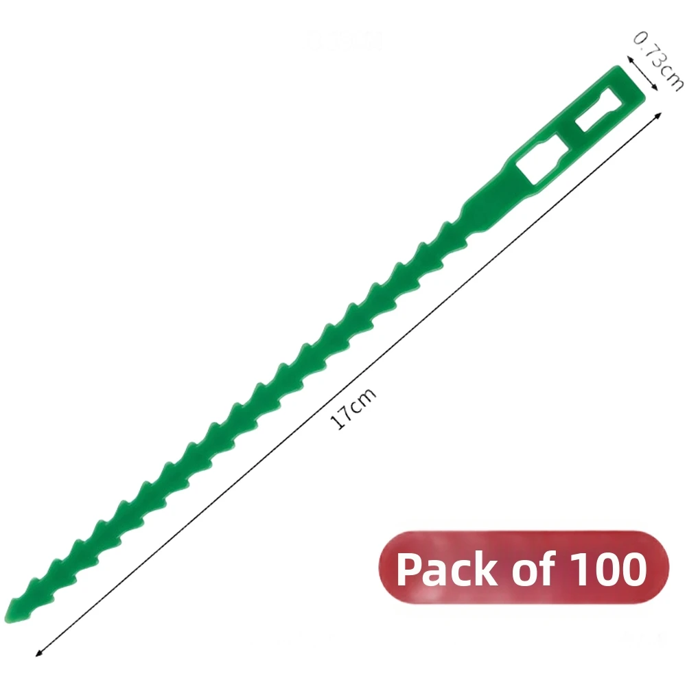 Adjustable Reusable Garden Ties 100pcs PP Material Straps for Supporting For Vines Flowers Tomatoes Peas Cucumbers and More