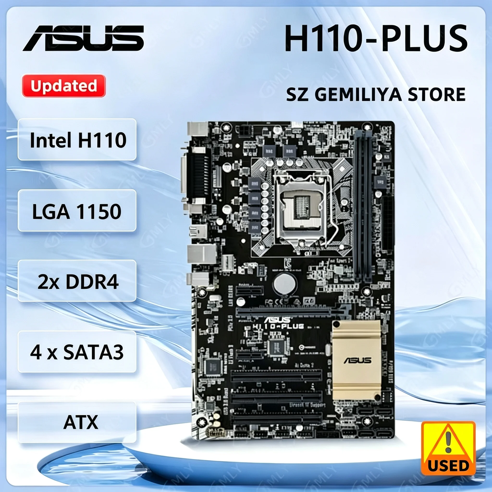 ASUS H110-PLUS Motherboard Intel H110 LGA 1151 Motherboard DDR4 32GB support i3-7100 i3-6100 i5-6400T i5-6600 i7-6700 i7-7700T