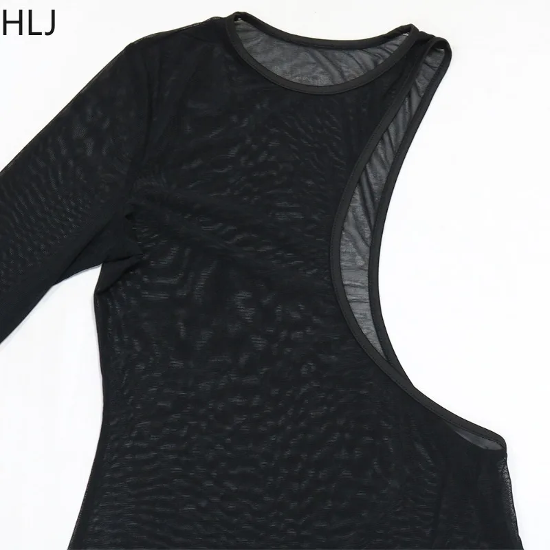 HLJ Sexy Rhinestone Patchwork 3 Pieces Set for Woman Mesh Spaghetti Strap Tops + Shorts Outfits Female Streetwear Clothing New