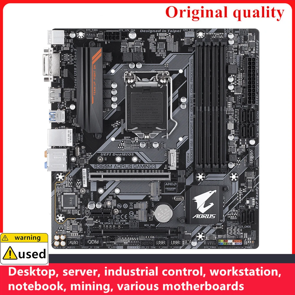 

For B360M AORUS GAMING 3 Motherboards LGA 1151 DDR4 64GB M-ATX For Intel B360 Desktop Mainboard SATA III USB3.0