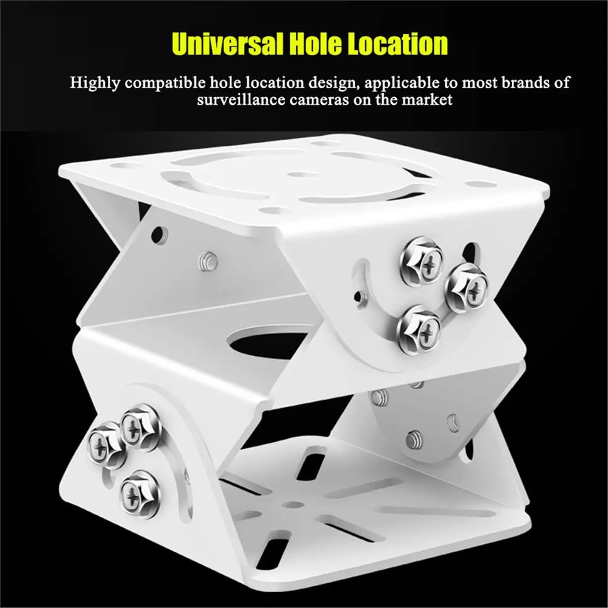 “QUALITY EXCELLE“3- Adjustable Surveillance Mount CCTV Camera Mounting Bracket Monitoring Holder for PTZ Dome Camera