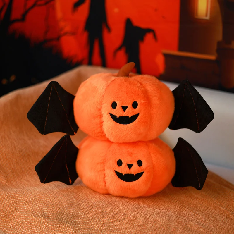 20 cm Halloween Pompoen Knuffel Gevuld Insteekende Schattige Pop Vleermuis Pompoen Tricking Pops Festival Geschenken