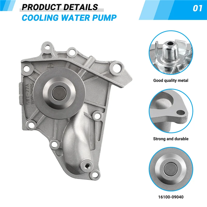 

Ingenious-Cooling Water Pump For TOYOTA CAMRY RAV4 16100-09040 1610079075 1610079185 16110-79025 16110-79026