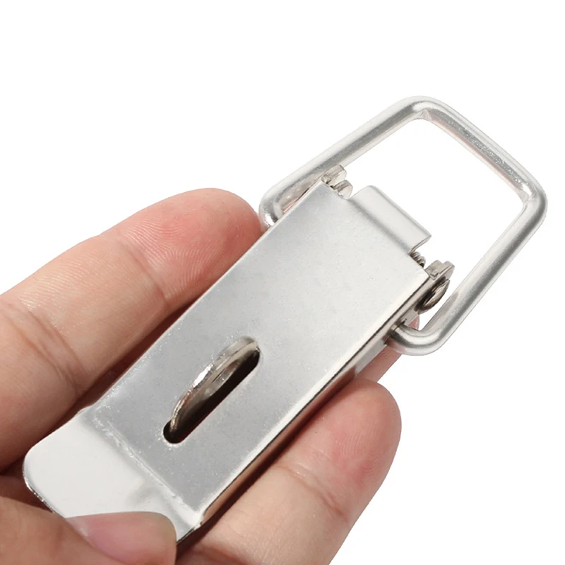 1PC Stainless Steel Duckbill Spring Clamp Door Lock Toolbox Toggle Clamp Wooden Box Metal Latch Lock Wooden Box Security Buckle