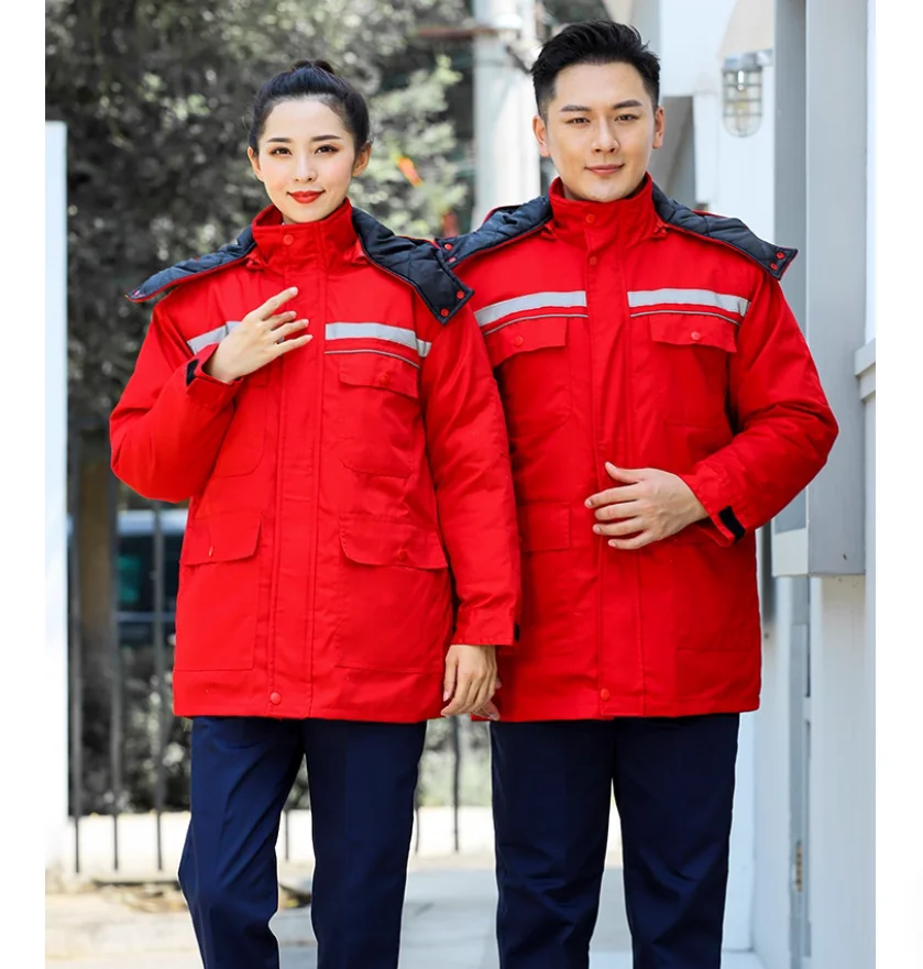 winter-cold-storage-thick-anti-cold-work-clothes-with-reflective-strips-labor-protection-suit-set