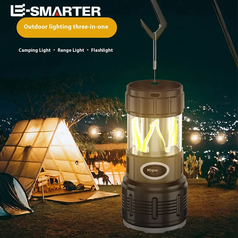 

Portable Multi-Function Portable Lamp Outdoor Charging Waterproof Tent Camping Lamp Household Emergency Flashlight
