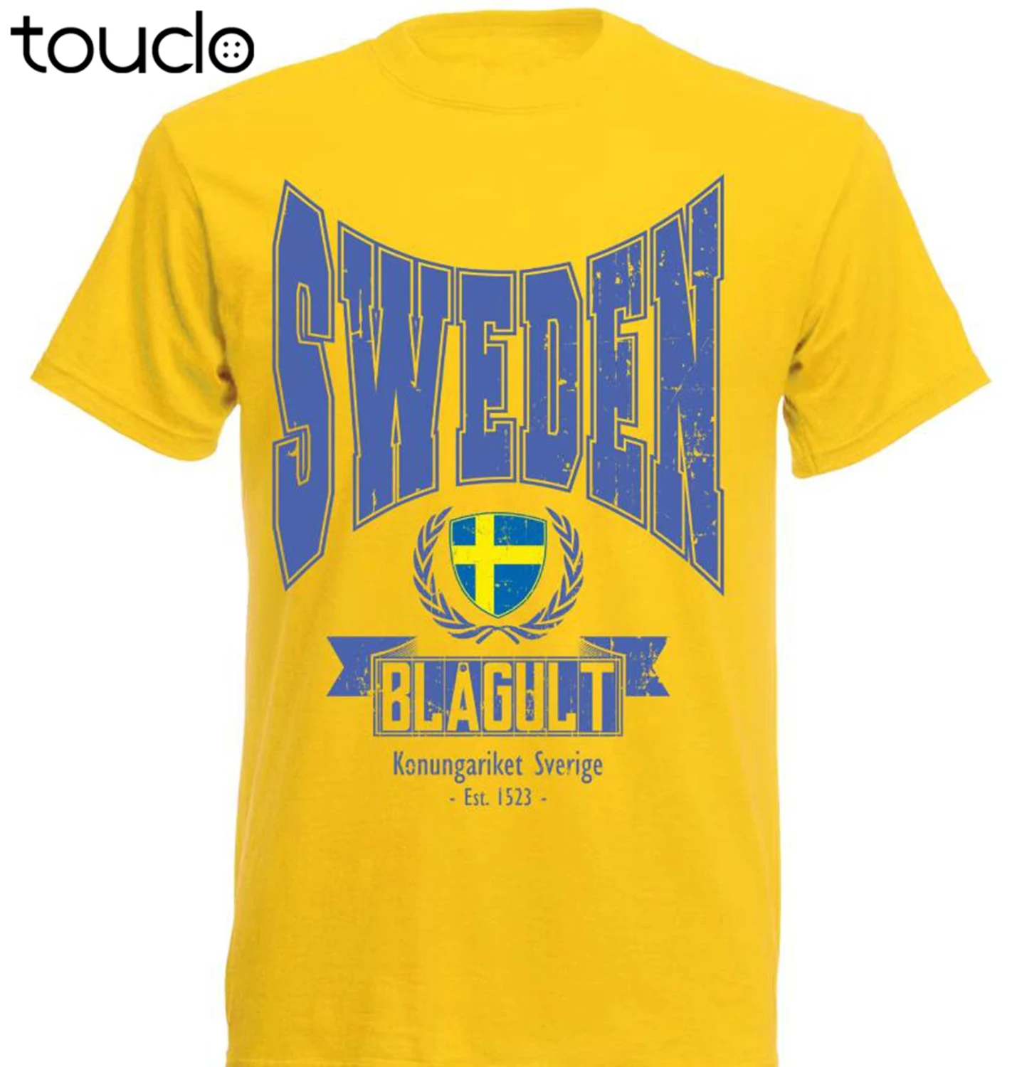 

Модные мужские футболки с круглым вырезом, мужская футболка с принтом Schweden Швеция Footballer