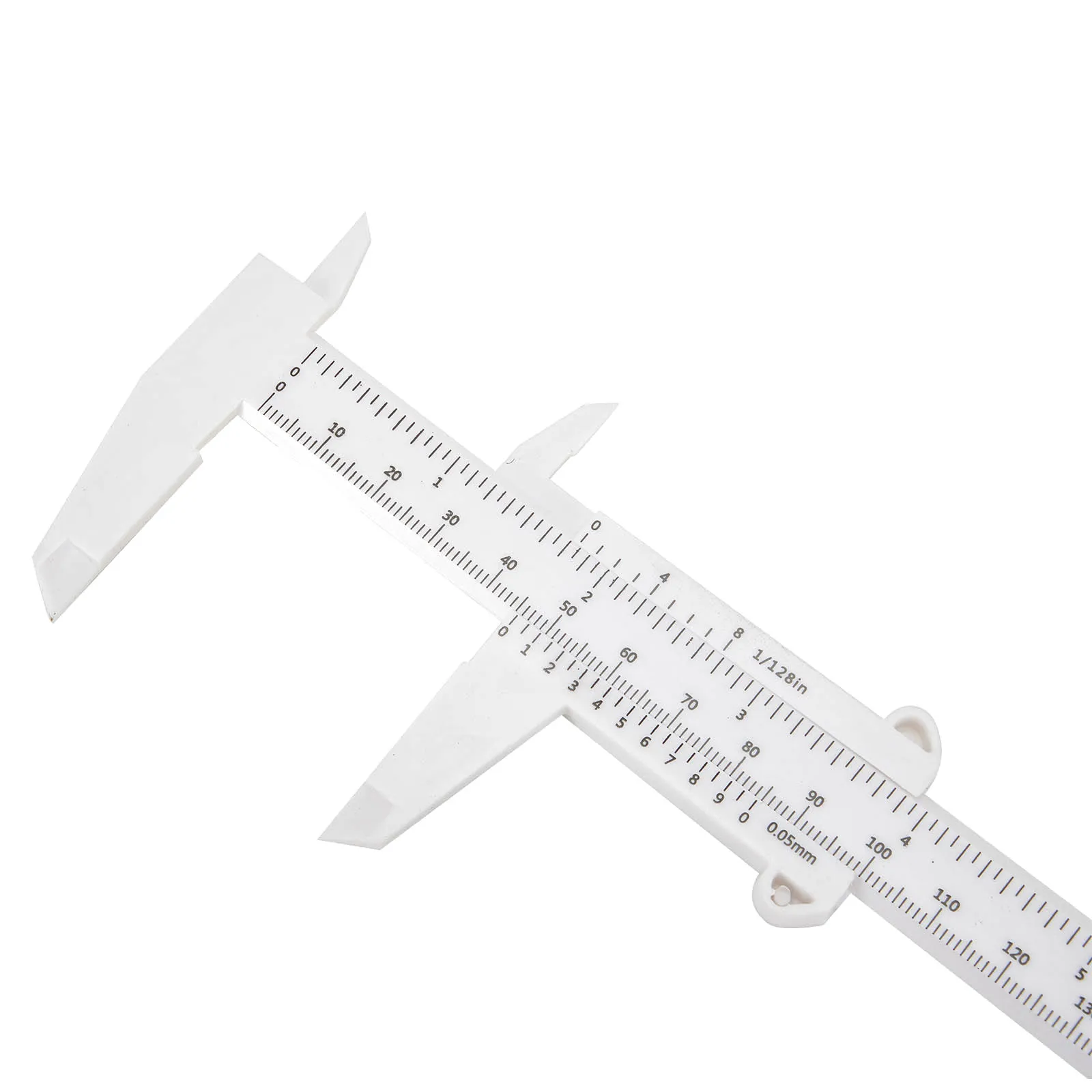 0-150mm Double Rule Scale Plastic Vernier  Calipers Double Rule Height Measure Micrometer Measuring Ruler Woodworking Manual