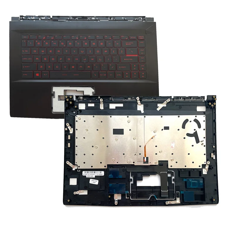 

C For MSI GF63 8RC 8RD MS-16R1 Palmrest Upper Case With Backlit Keyboard US