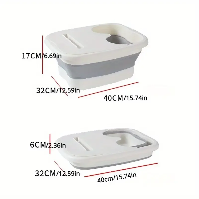 Foldable Footbath Massage Bucket Soaking Bucket Folding Basin Spa Foot Bath Bucket Household Sauna Bathtub Pedicure Bath Bathtub