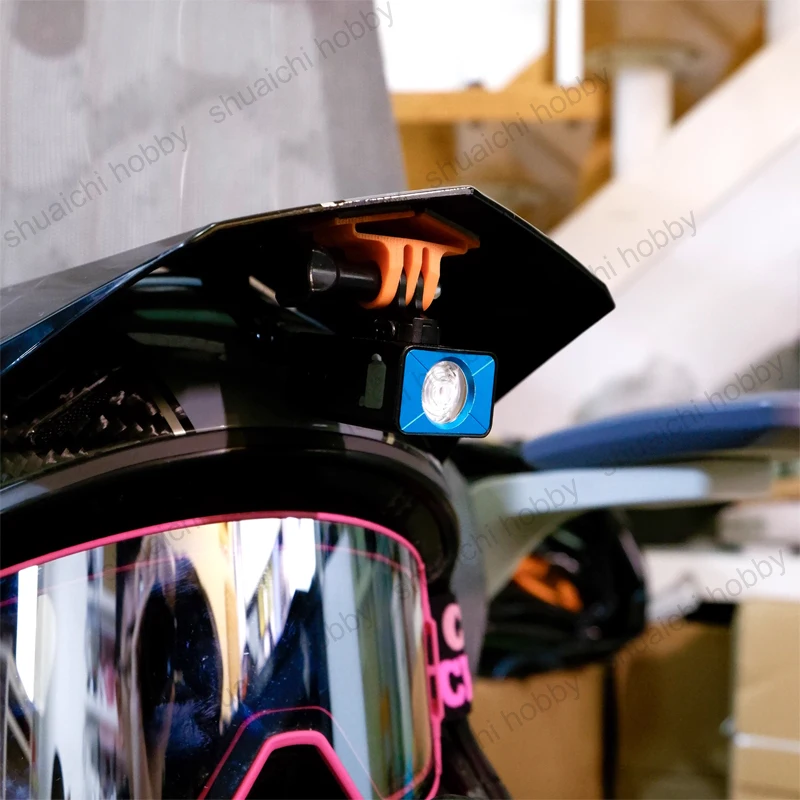 1 Zestaw Uchwytów do Kamer Sportowych DJI/GoPro do Montażu na Pół-Kasku Downhill, Podczerwień, do Jazdy Terenowej, FPV, Vlogowania, Ultralekki