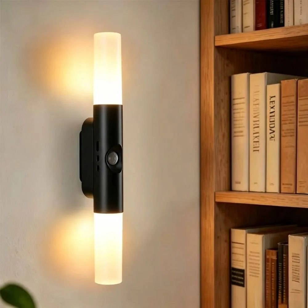 Wireless Sensor Night Light Portable Rechargeable Wall LED Lamp Motion Sensor 3/7 Colors Changing RGB Gradient Wall Lamp Bedroom