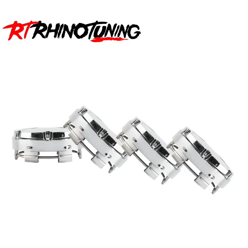 RhinoTuning 2/4PCS OD 60mm/2.36" ID 56mm/2.20" Wheel Hub Cap Fits 3.15" 3-1/8" BORE DOME Tire Rim Cover Protector Decorations
