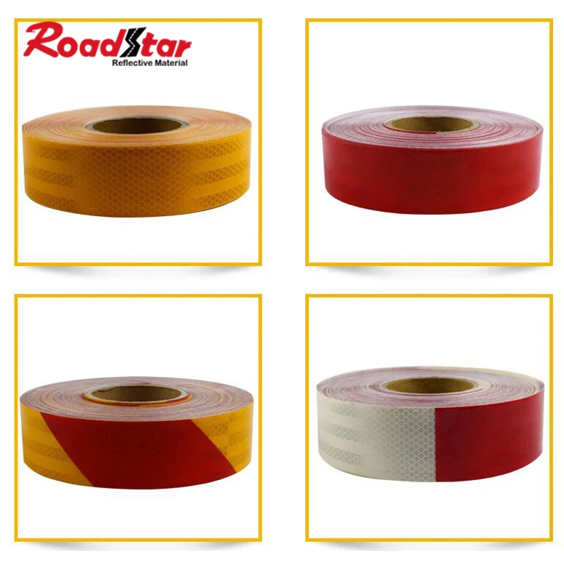 Roadstar สติ๊กเกอร์สะท้อนแสงสำหรับ50mmX10m สติกเกอร์จักรยานแบบเทปกาว RS-1400-10F อุปกรณ์เสริมรถยนต์