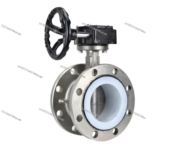 304 Stainless Steel Soft Seal Manual Flanged Butterfly Valve, Sealed Turbine Flanged Butterfly Valve D41XD341X/F