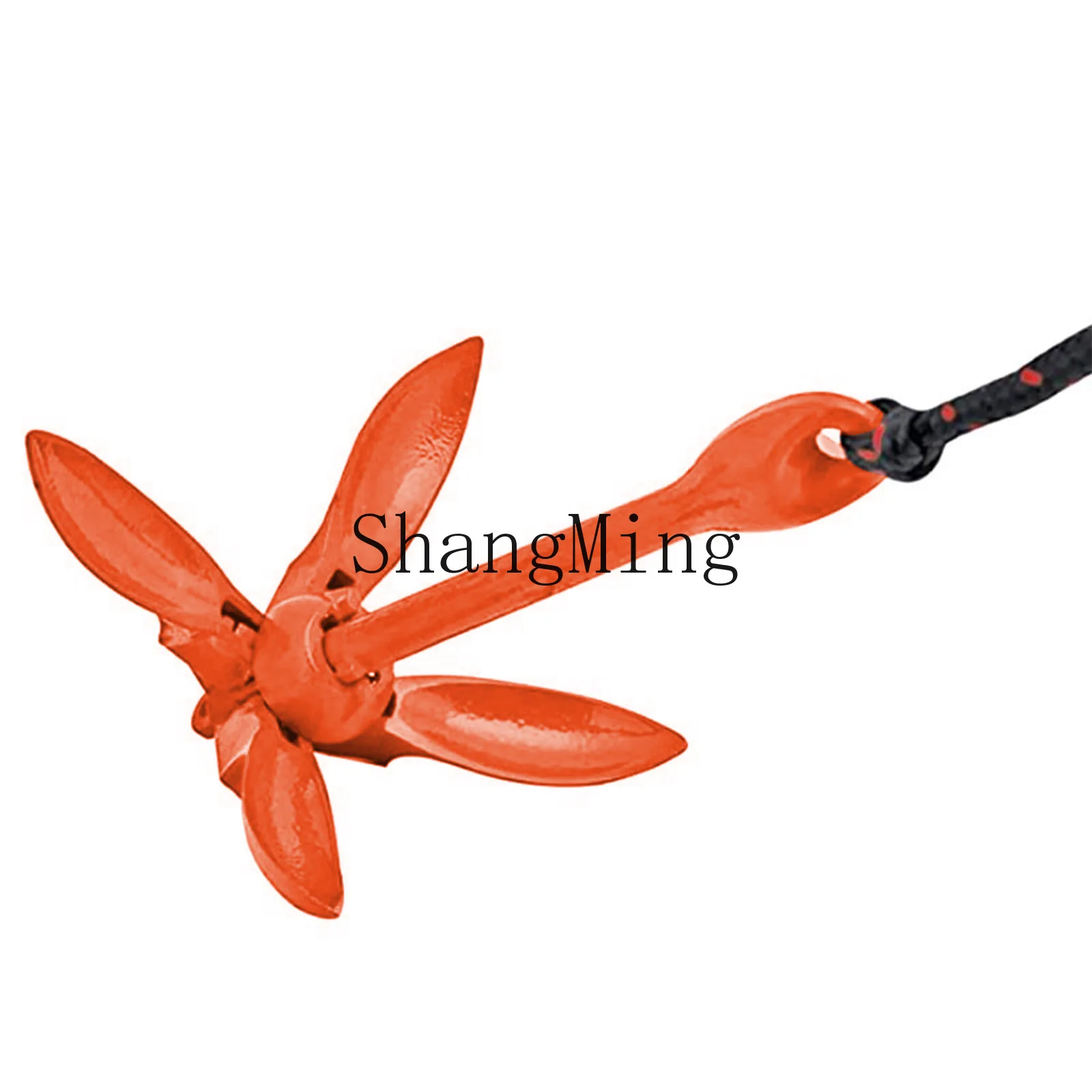 PYH folding anchor orange plastic boat anchor sprayed folding anchor Lianhua yacht hardware accessories