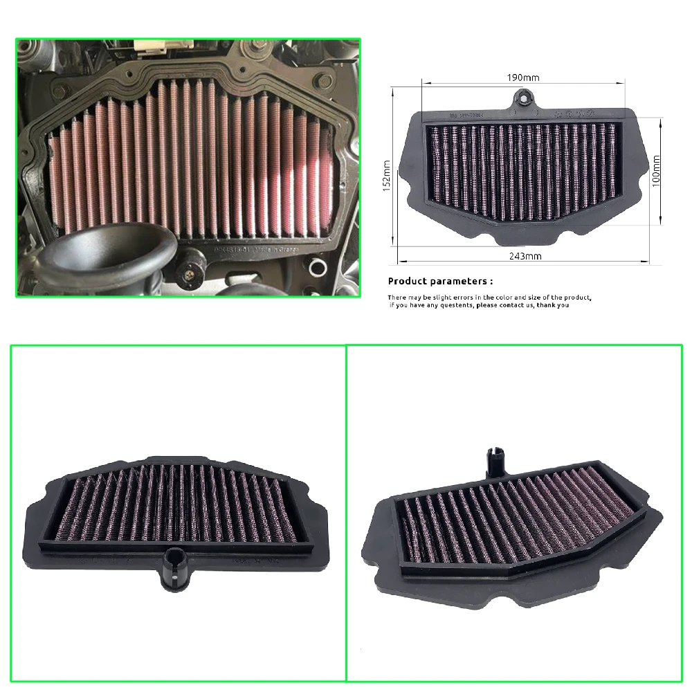 Fits for Kawasaki Ninja 400 Z400 EX400 KRT ABS 2018-2024 Motorcycle Air Filter Engine Intake Cleaner Element Replacement Parts