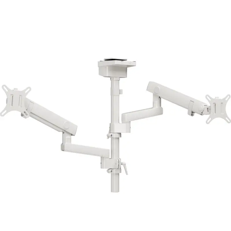 Upper and lower dual-screen monitor bracket upside down computer desktop mechanical cantilever lifting base E500pd-2