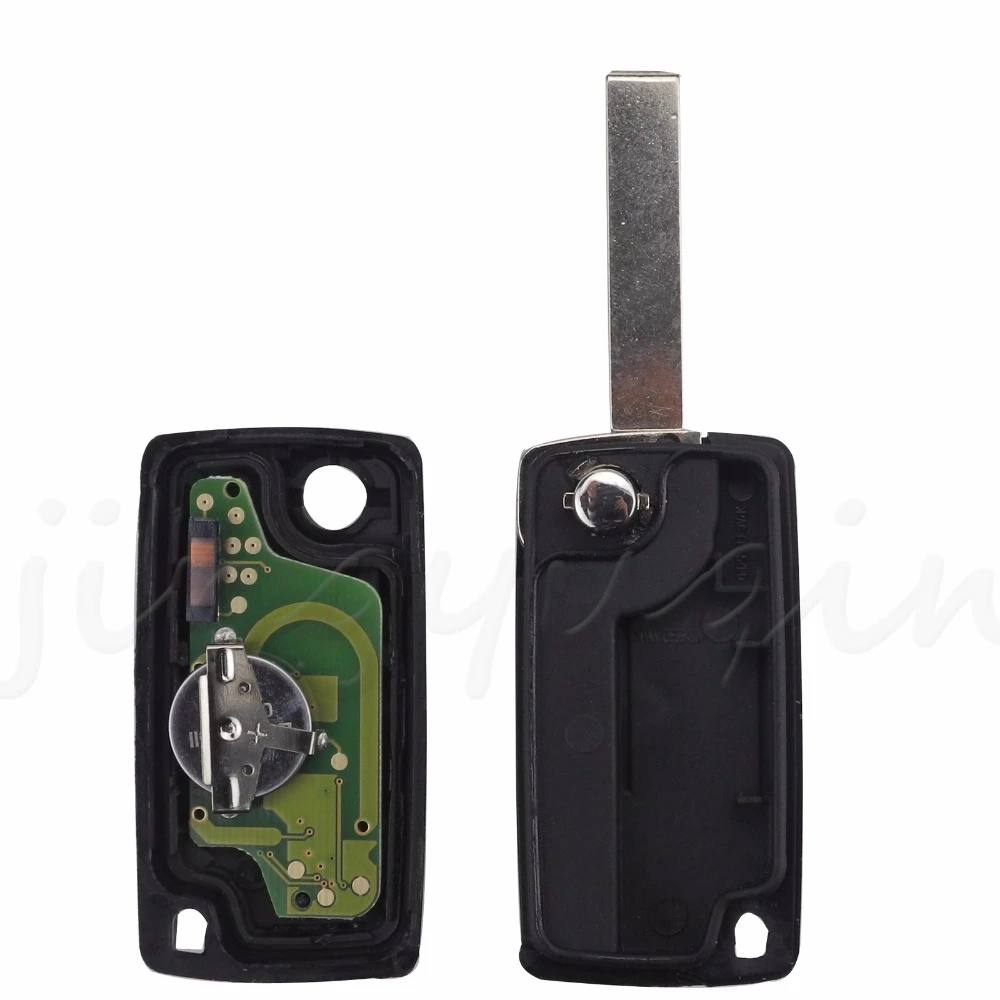 New 2 Button Remote Flip Key Car Key For Peugeot 207 307 308 407 For Citroen With ASK 433MHz PCF7941 Uncut HU83 Blade ID46 Chip