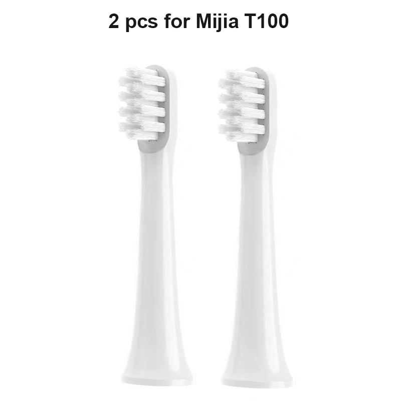 Cabezales de cepillo de dientes para cepillo eléctrico sónico Xiaomi Mijia T100, 2/4/6 Uds., cabezal de cepillo de dientes de repuesto no original, embalaje al vacío