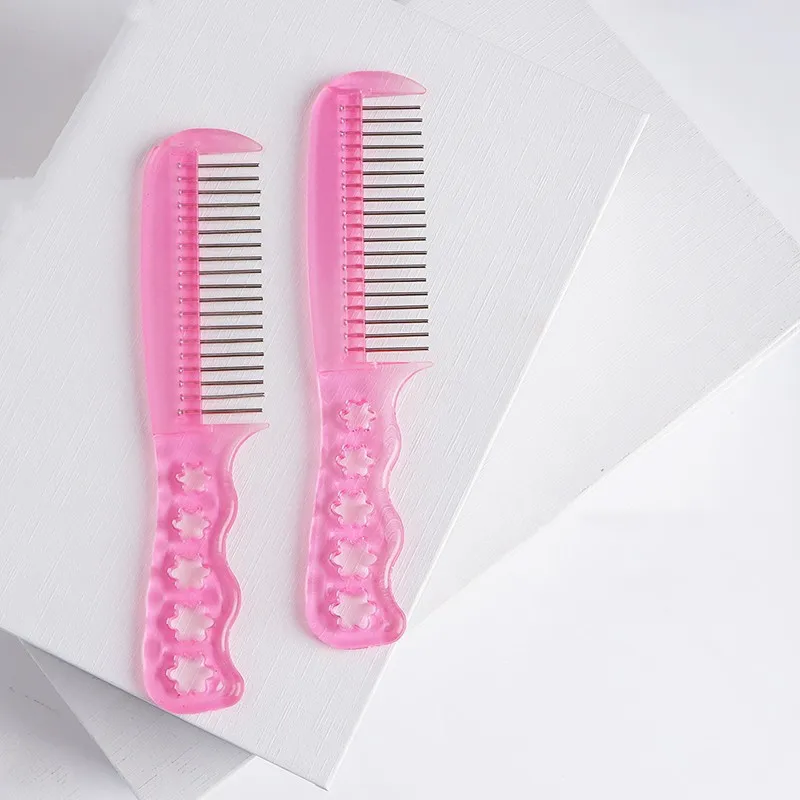 200Pcs Wig Steel Comb Anti-frizz Care Comb Plastic Small Steel Comb Wig Care Tools Accessories Hair Comb