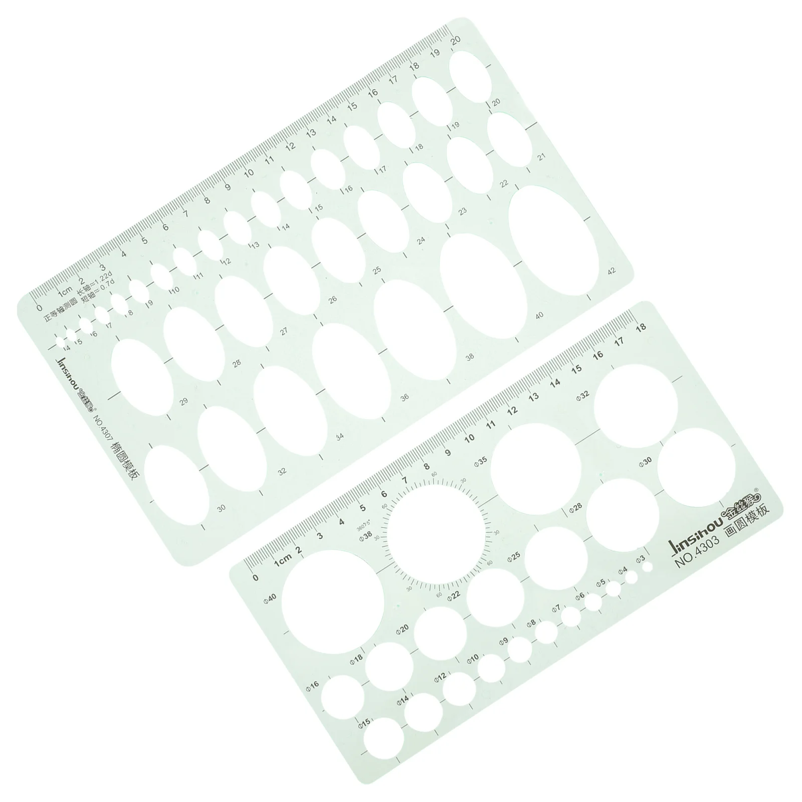 2 Pcs Drawing Measurement Tools Pattern Stencils Craft Template Painting Spraying Mold