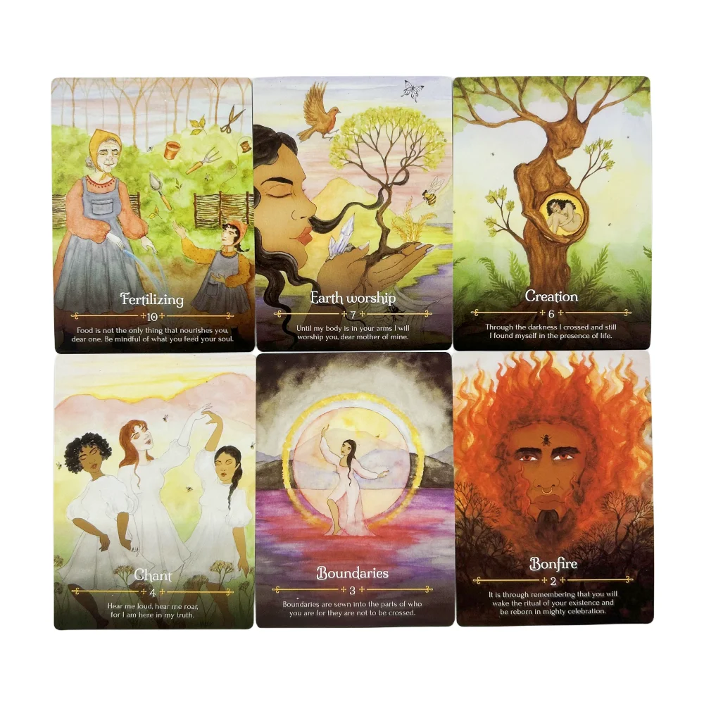 Seasons Of The Witch Beltane Oracle Cards Divination Tarot Board Game Deck Fortune Telling Family Party Guide Versions Edition