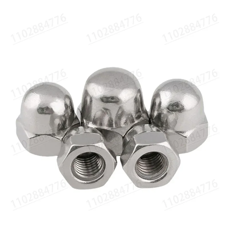 M3 M4 M5 M6 M8 M10 M12 304 A2-70 Stainless Steel Hex Hexagon Short Low Thin Cap Acorn Nut Cover Blind Nut DIN1587