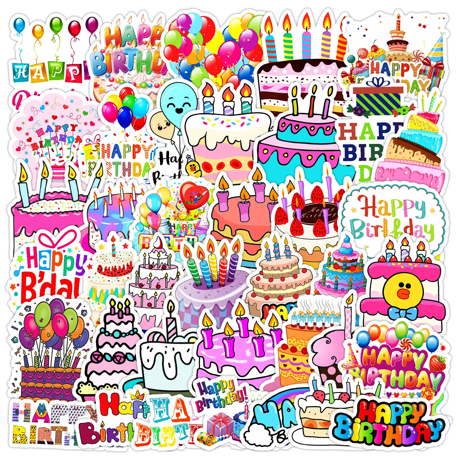

10/50PCS bear ins wind doodle cartoon animal cute creative decoration mobile phone hand ledger waterproof sticker Kids Toy