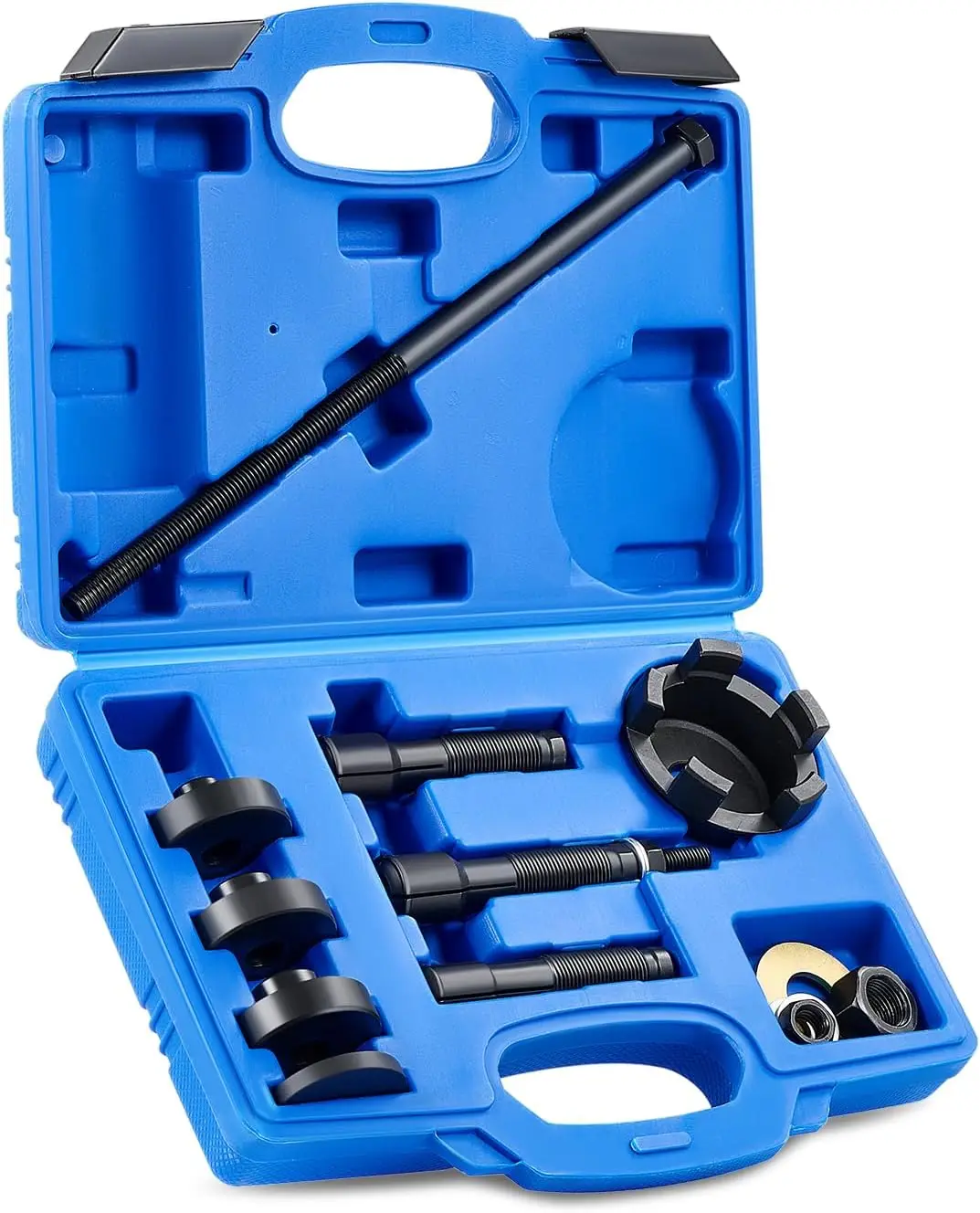 

Universal Wheel Bearing Puller Kit for Motorcycles - Removes/Installs 0.75" 1" 25mm Bearings with Case