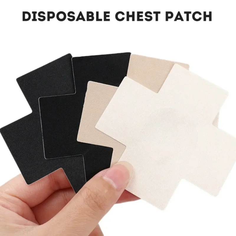 Anti Convex Point Breast Patch Comfortable Chest Paste Solid Color Nipple Cover Cross Sticky Bra Pad Anti Friction Chest Patch