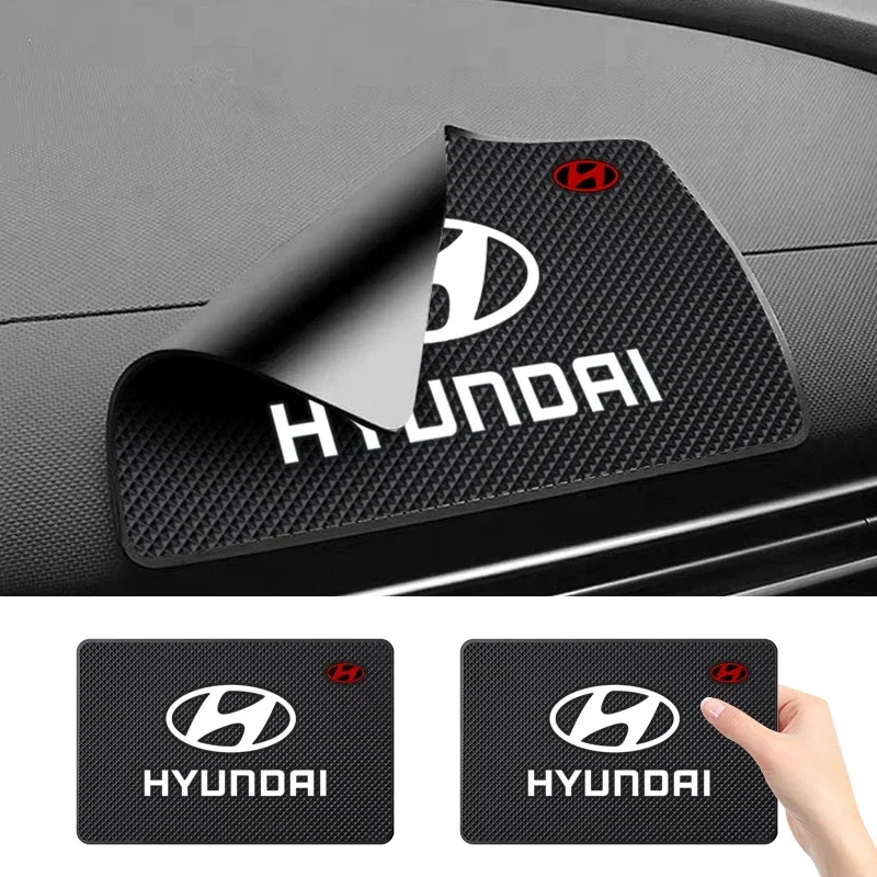 19.7*12.8 سنتيمتر سيارة لزجة المضادة للانزلاق حصيرة لشركة هيونداي i10 i20 i30 i40 ix20 ix35 ix55 فيراكروز كريتا المكان Veloster HB20 جيتز تيراكان