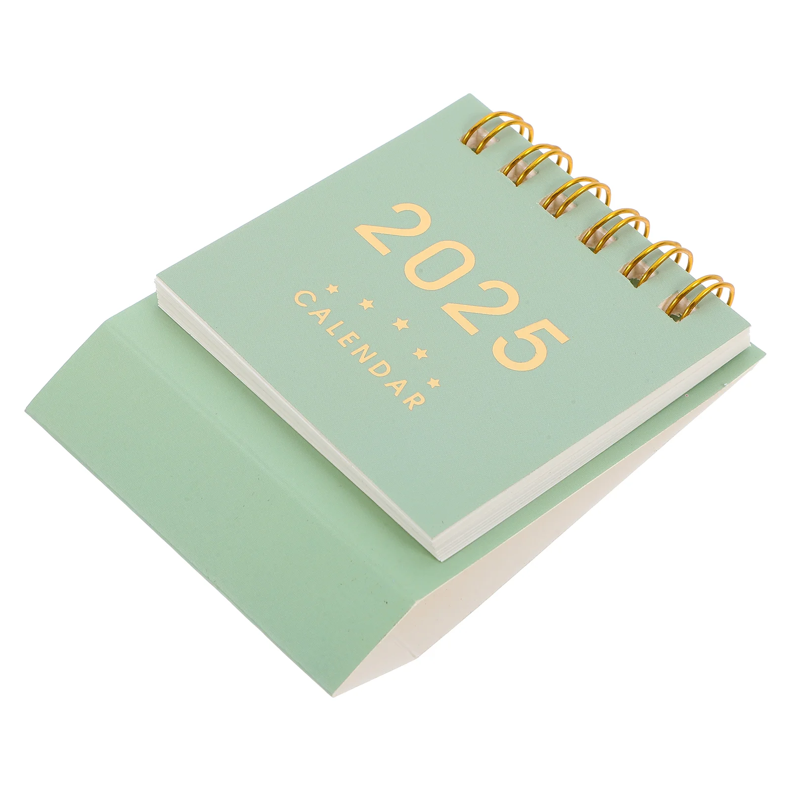 

2025 Desk Calendar Modern Table Daily Use Delicate Decorative Standing Mini Cute Desktop Office Notebook Portable Month