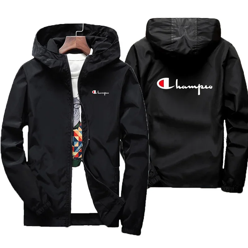 

2024 New Spring and Autumn brand men's windproof zipper jacket casual high quality hooded baseball winter outdoor sports jacket