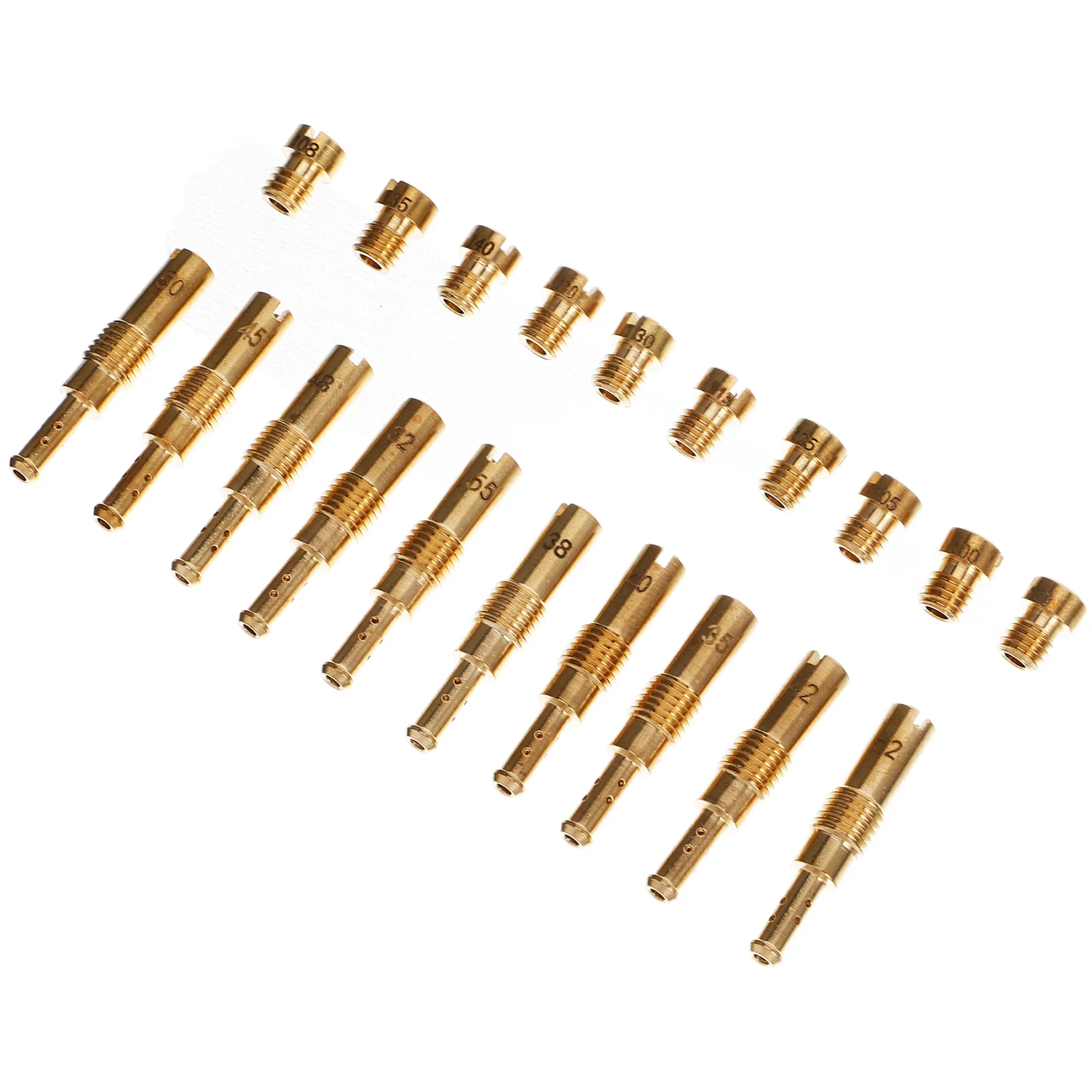 

1Set Carburetor Measuring Hole Kit Slow Idle Jet Main Auxiliary Fuel Injection Hose Clamps for Atv Utv Generator Use