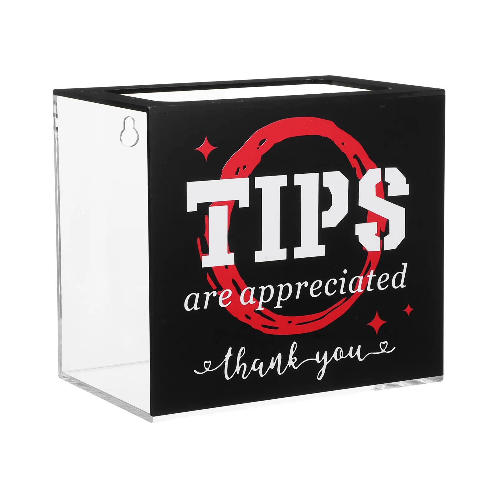 

Acrylic Donation Box Jar Money Storage Box Charity Collection Cash Slot for Restaurant Bar Donation Jar