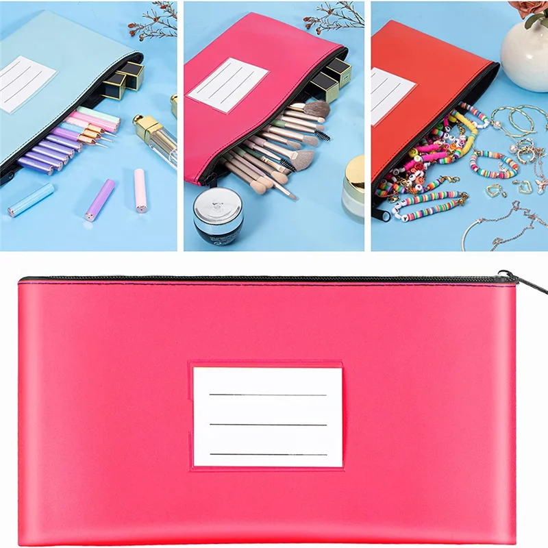 7 Pack Money Bags With Zipper For Cash, Bank Deposit Bags With Zipper Envelope Money Pouch