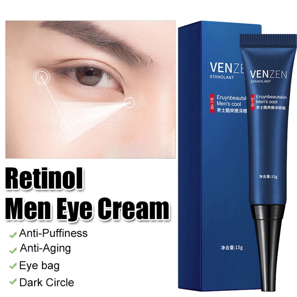 

15g Men Eye Cream Moisturizing Under Eye Cream For Dark Circle Puffiness Fine Lines EyeCare Anti-Aging Eye Cream Daily Eye Cream