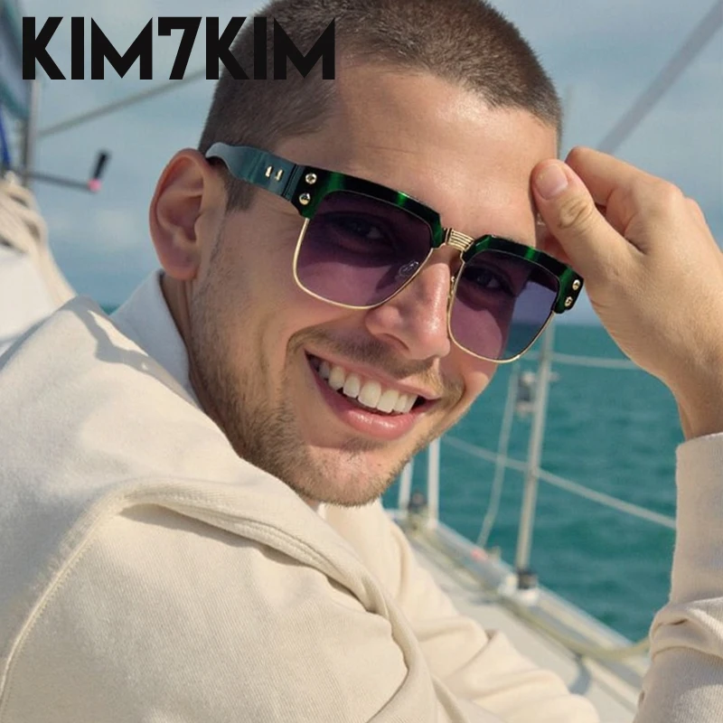 Gafas de sol cuadradas polarizadas 2025 hombre marca de lujo