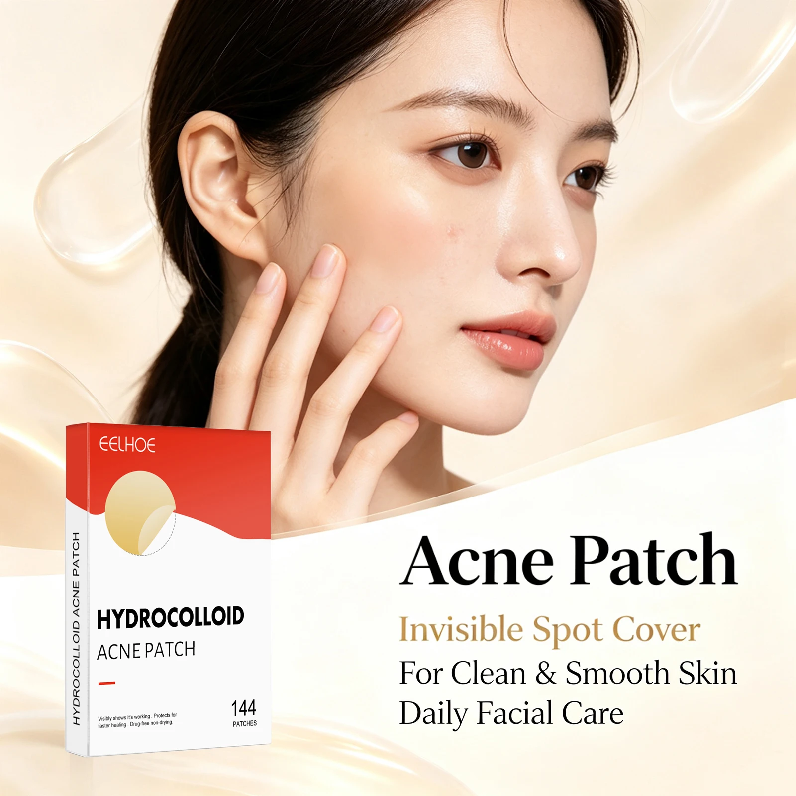 Hydrocolloid Acne Pimple Patches Invisible Acne Stickers Mixed Sizes Sweatproof Thin Makeup Friendly Day Night Blemish Patches