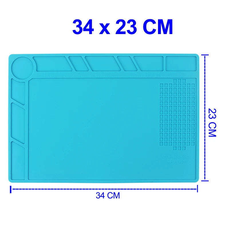 Imagem -06 - Almofada de Trabalho de Isolamento Térmico Esteira de Solda de Silicone Estação de Trabalho de Solda Ferramenta de Reparo