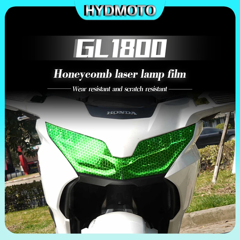 

Для Honda GL1800 Дымчатая черная сотовая Лазерная фотопленка защитная пленка фары меняющая цвет пленка задние фары аксессуары