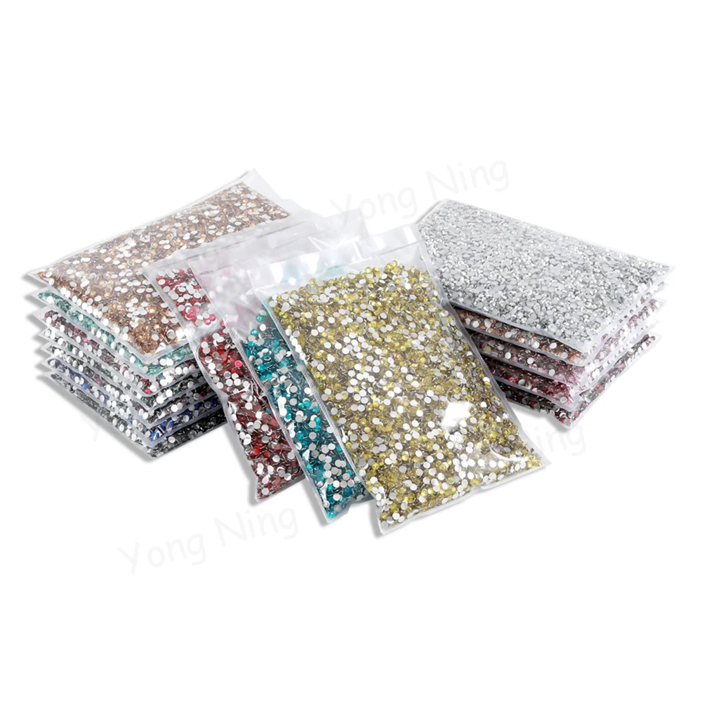 Big Package 2-6mm Bulk Wholesale Low Price Resin Non HotFix Rhinestones Flat Back Plastic Crystals Nail DIY Glitters CтразыStone