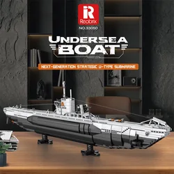 Military Weaposn 3987pcs MOC Idea Military U-boat Building Blocks Submarine Warship Bricks Assemble Toys for Boys Gifts Kds