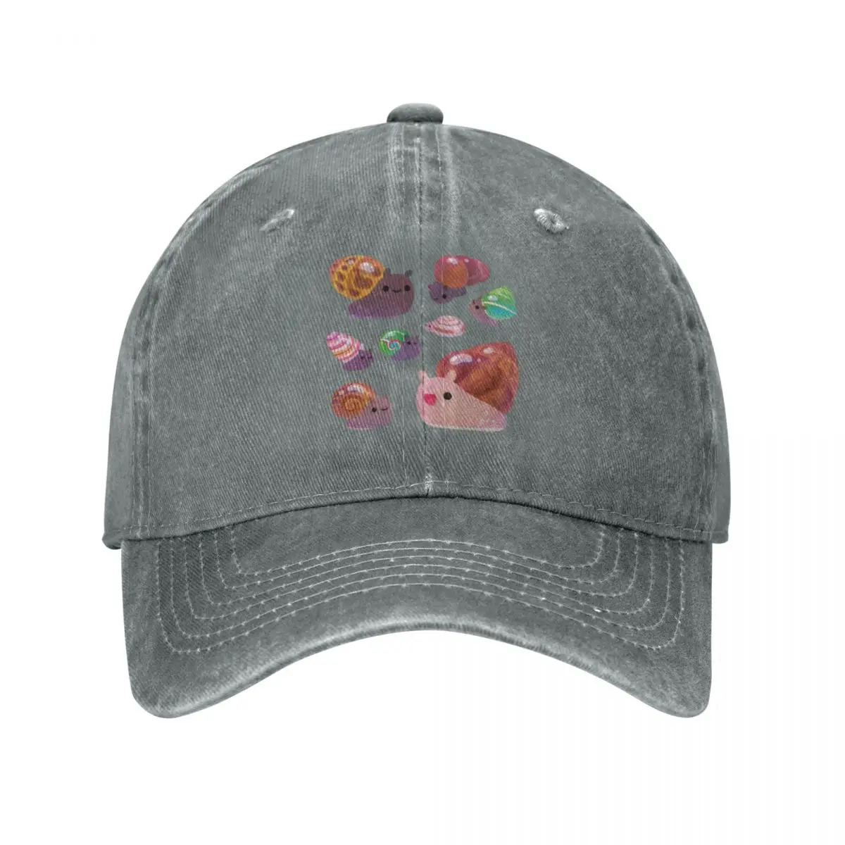 

Land Snail - Pastel Baseball Caps Fashion Washed Denim Hats Outdoor Adjustable Casquette Streetwear Baseball Cowboy Hat