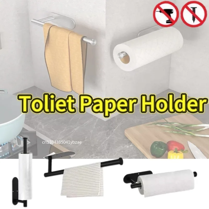

Клейкий держатель для туалетной бумаги, кухонная вешалка для полотенец, диспенсер для салфеток, впитывающая подставка, вешалка для салфеток, аксессуары для ванной комнаты