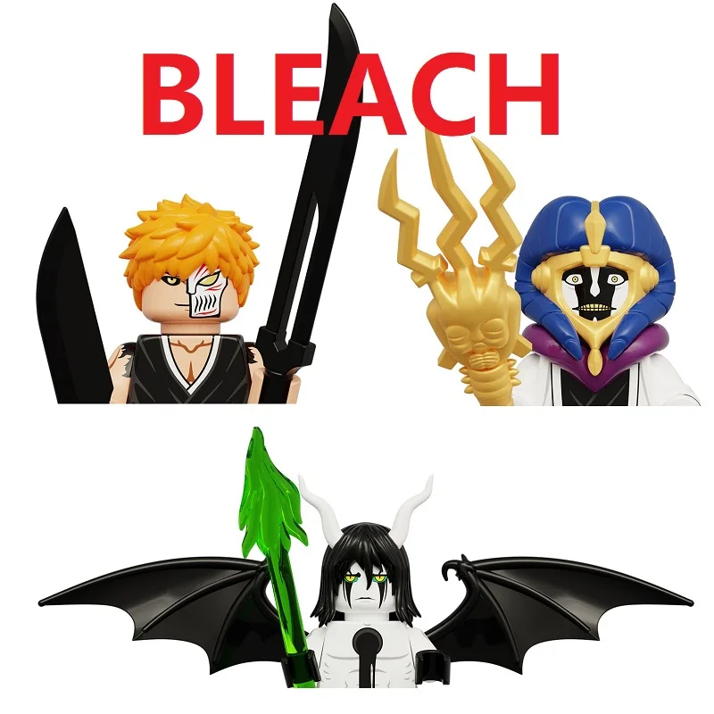 

New KDL824 KDL820 KDL816 WM6164 Kurosaki Ichigo BLEACH Set Buliding Blocks Mini Action Figure Toys For Kids