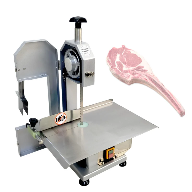 Big Production Commercial Meat Slicer Electric Bone Sawing Machine Stainless Steel Platform Pork Frozen Meat Cutter Skeleton