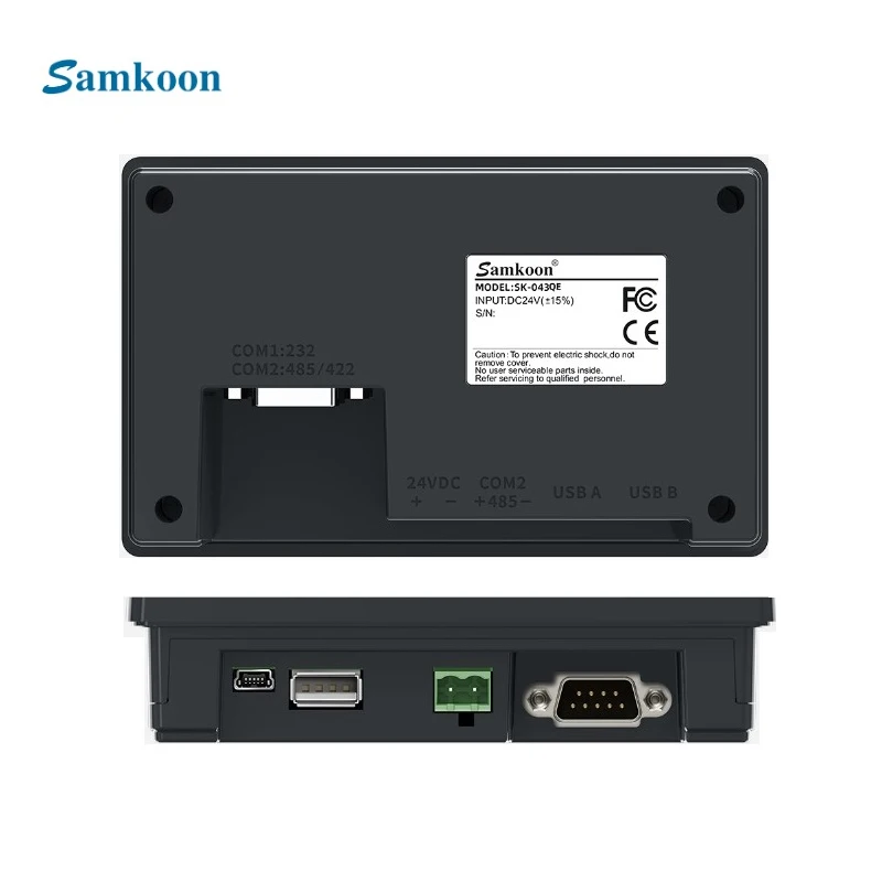 100% New Samkoon HMI SK-043QT DC 24V 4.3 Inch Touch Screen Resolution 480*272  Industrial Controllers