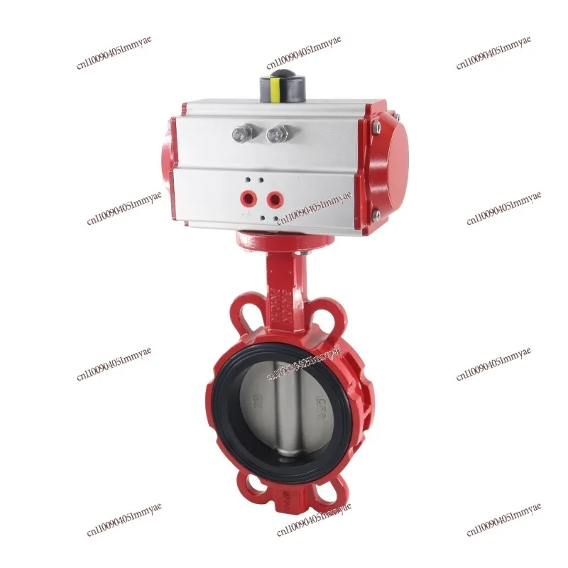 

Cement mixing plant admixture water valve aluminum alloy pinless soft backrest clip-on pneumatic butterfly valve